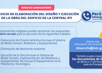 Proyecto “CREACION DE UN SISTEMA DE ATENCION DE EMERGENCIAS, URGENCIAS E INFORMACION MEDIANTE UN NUMERO UNICO 911 EN LIMA METROPOLITANA Y EL CALLAO”