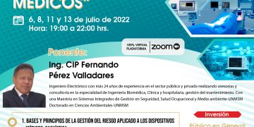 6/julio → CURSO: «GESTIÓN DEL RIESGO DE DISPOSITIVOS MEDICOS»