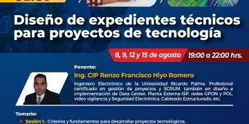 8/Agos. → Curso: «Diseño de expedientes técnicos para proyectos de tecnología»