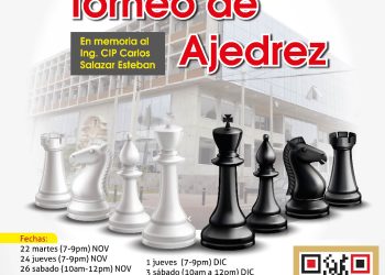 22,24,26 y 29 Nov. & 1,3 y 6 Dic. →“TORNEO DE AJEDREZ”
