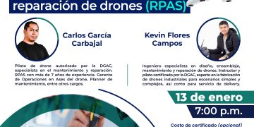 13 Enero – «Mantenimiento y Reparación de Drones»