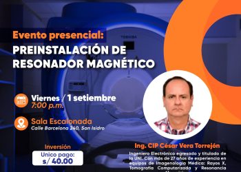 1 de Septiembre – Evento presencial: «PREINSTALACIÓN DE RESONADOR MAGNÉTICO»