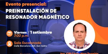 1 de Septiembre – Evento presencial: «PREINSTALACIÓN DE RESONADOR MAGNÉTICO»