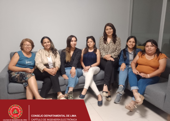 Ingenieras electrónicas se reúnen para celebrar su rol en el Capítulo de Ingeniería Electrónica CIP CD Lima
