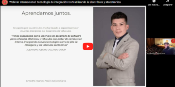 Webinar Internacional: Tecnología de integración CAN utilizando la Electrónica y Mecatrónica