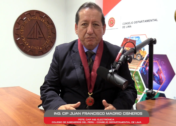 Saludo por Fiestas Patrias – Ing. CIP Francisco Madrid Cisneros, presidente del Capítulo de Ingeniería Electrónica CIP-CDLima