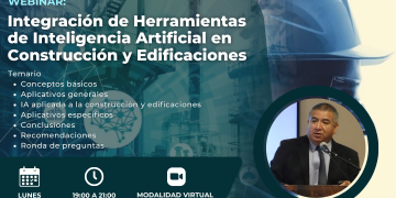 05 Agosto – Webinar: «Integración de Herramientas de Inteligencia Artificial en Construcción y Edificaciones»