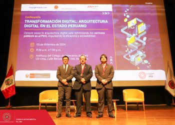 EL CAPÍTULO DE INGENIERÍA ELECTRÓNICA Y LA SECRETARIA DE GOBIERNO Y TRANSFORMACION DIGITAL DE LA PRESIDENCIA DE CONSEJO DE MINISTROS ORGANIZARON LA CONFERENCIA «TRANSFORMACIÓN DIGITAL: ARQUITECTURA DIGITAL EN EL ESTADO PERUANO”