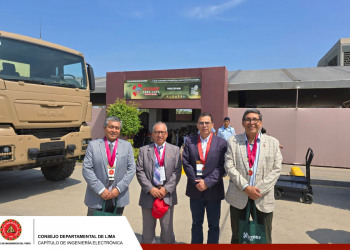 DIRECTIVA DEL CAPÍTULO DE INGENIERÍA ELECTRÓNICA DEL CIP CD LIMA VISITA EL SITDEF 2025