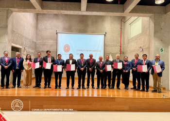 EL CAPÍTULO DE INGENIERÍA ELECTRÓNICA DEL CIP CD LIMA JURAMENTA A SUS COMITÉS ESPECIALIZADOS.