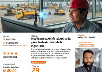 29 de Agosto – Webinar: «La Inteligencia Artificial aplicada para profesionales de la ingeniería
