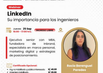 25 de Septiembre – Webinar: «LinkedIn – Su importancia para los ingenieros»