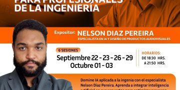 22, 23, 26 y 29 de septiembre | 01 y 03 de octubre – Curso: “La Inteligencia Artificial aplicada para profesionales de la ingeniería”