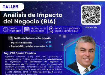 14 de Julio – Taller técnico: «Análisis de Impacto del Negocio (BIA)»