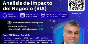 14 de Julio – Taller técnico: «Análisis de Impacto del Negocio (BIA)»